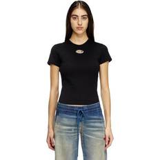 Diesel T-shirts Diesel Slim Fit T-shirt With Oval D - Black