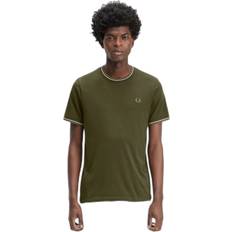 Fred Perry T-shirts on sale Fred Perry Twin Tipped T-shirt - Khaki Green