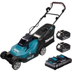 Makita Akku-Rasenmäher Makita DLM 432 PG2 Akku 36 V 2x 18 V 43 cm Brushless 2x Akku 6,0 Ah Akku-Rasenmäher