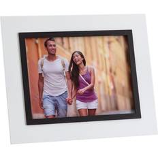 Hvid - Krystal Vægdekorationer BigBuy Home Elegant Hvid Og Sort Krystalbillederamme 20 x 15 cm Ramme