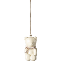 Maileg Juldekorationer Maileg Metal Ornament Teddy Bear Råvit Rose Julgranspynt