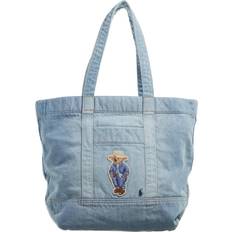 Denim Tragetaschen Polo Ralph Lauren Bear Tote Bag - Blue