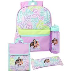 Purple School Bags Barbie Backpack Set Pack Of 4 - Purple