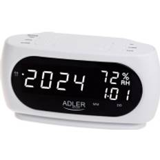 Adler AD 1186 Vækkeur Med Temperatur- Og Fugtighedsmåling
