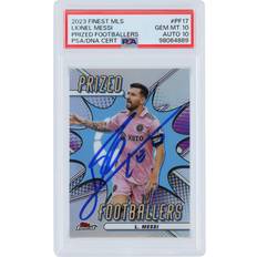 Sports Fan Products Topps Lionel Messi Inter Miami CF Autographed 2023 Finest MLS Prized Footballers #PR-17 PSA Authenticated 10/10 Card