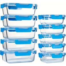 Temu Glass Meal Prep Containers Set of 10 Food Container