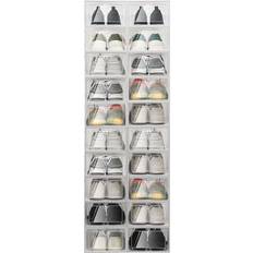 Temu Stackable White/Transparent Schuhregal 23x14cm 20Stk.