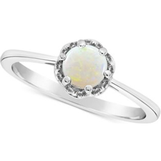 Opal - Solitaire Rings Macy's Opal Six Prong Solitaire Ring (1/3 ct. t.w. in Sterling Silver (Also in Aquamarine) Opal