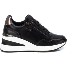 XTI Casual Wedge Sneakers - Black
