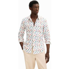 Desigual Men Shirts Desigual Floral Print Shirt - White