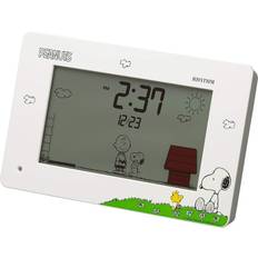 Rhythm Alarm Clocks Rhythm 8rda79ms03 snoopy digital alarm clock interesting action white