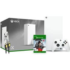 Game Consoles Microsoft Hyper-Tech (Record S/N) Xbox Series X 1TB All-Digital Robot White Console and Wireless Controller Bundle with Gears 5 Full Game and Mytrix High Speed HDMI