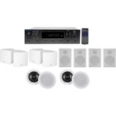 External Speakers with Surround Amplifier Technical Pro 6-Zone Home Theater Receiver
