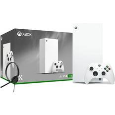 Game Consoles Microsoft Hyper-Tech (Record S/N) Xbox Series X 1TB All-Digital Robot White Console Holiday Bundle with Mytrix Chat Headset