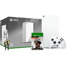 Game Consoles Microsoft Hyper-Tech (Record S/N) Xbox Series X 1TB All-Digital Robot White Console and Wireless Controller Bundle with Call of Duty: Black Ops Cold War Full Game and Mytrix High Speed HDMI