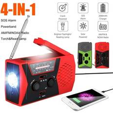 Zocasl Solar Weather Radio Hand Crank 2000mAh