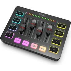 Fifine SC3 Gaming Audio Mixer with RGB XLR Microphone Interface