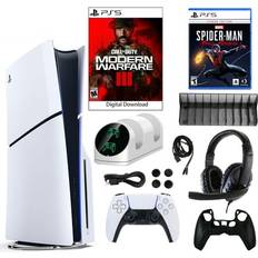 Sony Entrotek, PlayStation 5 Slim Call of Duty: Modern Warfare III Slim Console with Miles Morales Game and Accessories Kit