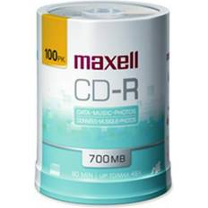 Optical Storage Maxell Best Source Supplies, CD-R Discs 700MB/80 min 48x Spindle Printable Matte White 100/Pack