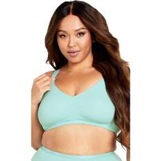 Avenue Underwear Avenue Plus Size Wireless Back Smoother Bra - Aqua Splash