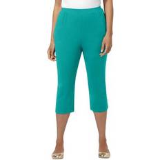 Catherines Plus Size Suprema Capri - Waterfall