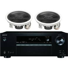 External Speakers with Surround Amplifier Yamaha Onkyo 5.2 Channel Full 4K Bluetooth Home Theater Receiver