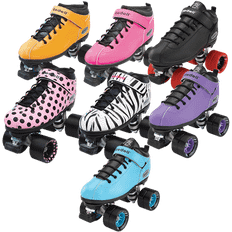 Riedell Inlines & Roller Skates Riedell FigureSkatingStore, Dart Black Quad Speed Skates