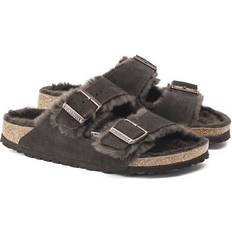 Birkenstock Arizona Shearling Suede Leather Regular Fit - Mocha