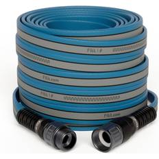 Aluminum Hoses Fitt Hiflo Water Hose 50ft Light Blue and Grey