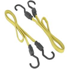 Yellow Vehicle Cargo Carriers Sealey BCS18 Flat Bungee Cord Set 2 Pc