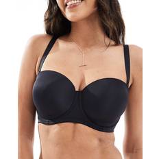 Fuller Bust Strapless Balcony Bra - Black