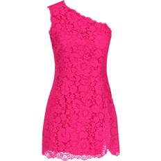 Dolce & Gabbana Pink Clothing Dolce & Gabbana Floral Cordonetto Lace Mini Dress Pink