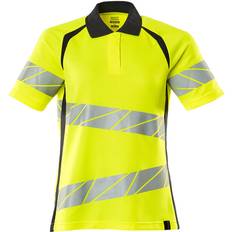 Arbeitsoberteile Mascot Accelerate Safe Ladies Fit Polo Shirt - Hi-Vis Yellow/Dark Navy