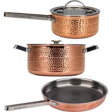 Kobber Sæt Vargen & Thor Mjølner 2 Pot 3 Pieces Cookware Set with lid