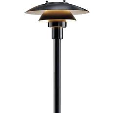 Louis Poulsen PH 3-2½ Bollard H910 Black Med Fotplatta V2 Golvlampa