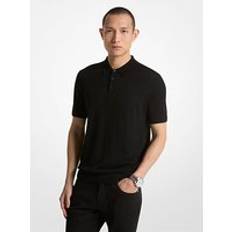 Merinoull Pikétröjor Michael Kors Merino Wool Polo Shirt - Black