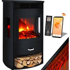 Svarta Elkaminer Kesser Prio Elektrokamin 950 1900 W