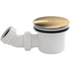 Nuie Brushed Brass Mega Flow Shower Waste 90mm