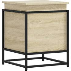 Oak Boxes & Baskets vidaXL with Lid Toy Blanket Sonoma Oak 40x40x51.5 cm Storage Box