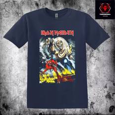 Clothing Gildan Iron Maiden The Number of the Beast T-Shirt - Navy Color