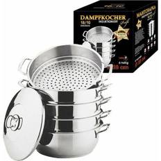 Dampfgarer Olymp Mantowarka Induktion Dampfgarer 6 Tlg Edelstahl 28 cm