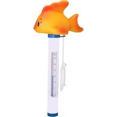 Mess- und Prüfgeräte Evolution Thermometer Fisch Mit Schnur Temperatur Messung °C & °F Pool Schwimmbad Orange