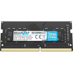 BRAINZAP 32GB DDR4 RAM PC4-2133P SO-DIMM 1Rx8 2133 MHz 1.2V