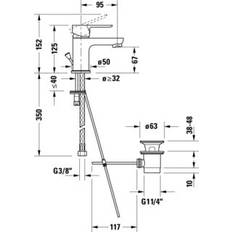 Duravit D-Code Single Lever Small Basin Mixer