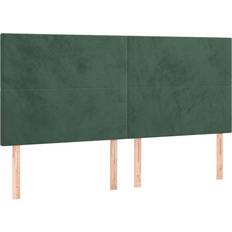 Sängar & Madrasser vidaXL Kopfteile 4 Stk Dunkelgrün 90x5x78/88 cm Kopfteil