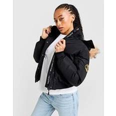 Detachable Hood - Women Jackets Zavetti Olivia Hooded Bomber Jacket - Black