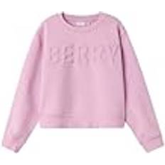 Modal Sweatshirts Barnkläder Name It Nkfkalisse Ls Short Loose Sweat Bru - Pastelllavendel