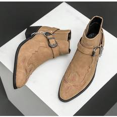 Chelsea Boots Shein Retro Chelsea Boots With Chain - Suede