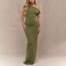 Missguided Jersey Asymmetric Neckline Sleeveless Maxi Dress