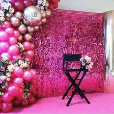Shein Party Decorative Curtain Hot Pink